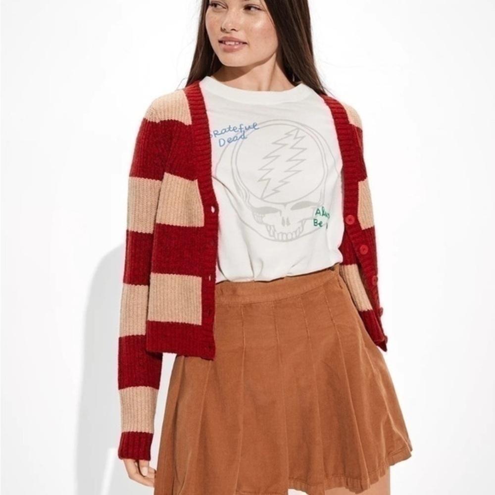 American Eagle NWOT striped cropped cardigan SIZE XS